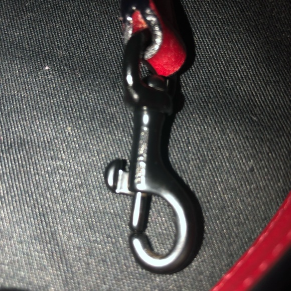 Red leather Saint Laurent small Sac de Jour - Picture 8 of 8